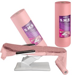 Rozā flizelīns SMS ar perforāciju 80cm x 150m Rozā flizelīns SMS ar perforāciju 80cm x 150m