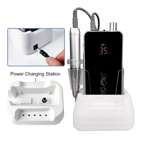 Elektriskā nagu frēze TP322 melna 80W 35 000 apg./min.