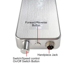 Elektriskā nagu frēze TP322 sudraba 80W 35 000 apg./min.