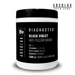 Absoluk Diagnostic Black Violet dzeltenā toņa neitralizējoša maska 1000ml Absoluk Diagnostic Black Violet dzeltenā toņa neitralizējoša maska 1000ml