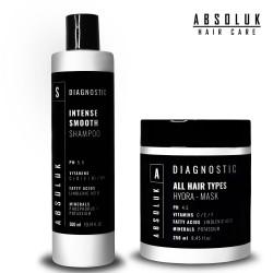 Absoluk Diagnostic Intense Smooth Shampoo 300ml + Absoluk Diagnostic All Hair Types Hydra-Mask 250ml Absoluk Diagnostic Intense Smooth Shampoo 300ml + Absoluk Diagnostic All Hair Types Hydra-Mask 250ml