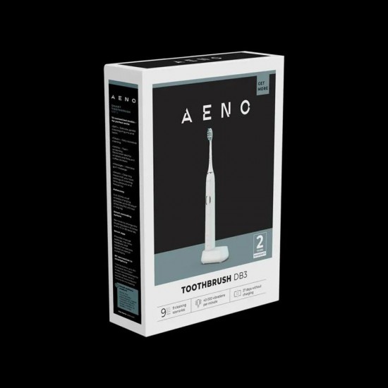 Aeno Sonic DB3 elektriskā zobu birste balta 9 režīmi
