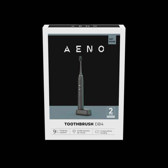 Aeno Sonic DB4 elektriskā zobu birste melna 9 režīmi