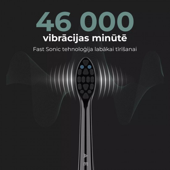Aeno Sonic DB4 elektriskā zobu birste melna 9 režīmi