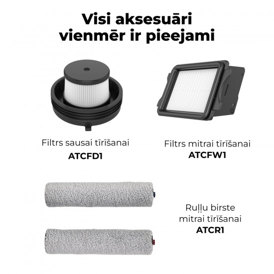 Aeno Transformer TC1 bezvadu putekļsūcējs ATC0001 200W pelēks