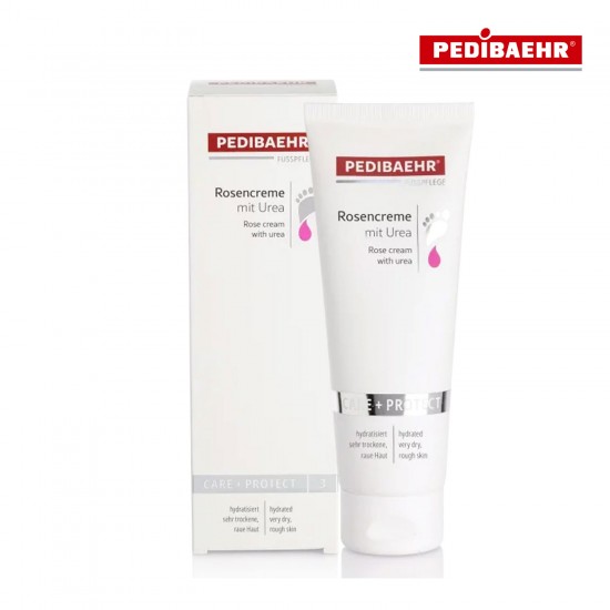 Pedibaehr Rosencreme mit Urea kāju krēms ar rožu eļļu un urīnvielu 125ml