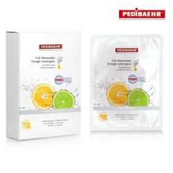 Pedibaehr Fuß-Vliesmaske Orange-Lemongras flīsa pēdu maska 1 pāris                                                                                                                                                                                              Pedibaehr Fuß-Vliesmaske Orange-Lemongras flīsa pēdu maska 1 pāris