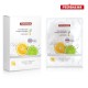 Pedibaehr Fuß-Vliesmaske Orange-Lemongras flīsa pēdu maska 1 pāris                                                                                                                                                                                             