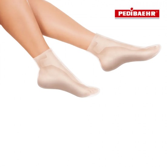 Pedibaehr Fuß-Vliesmaske Orange-Lemongras flīsa pēdu maska 1 pāris                                                                                                                                                                                             