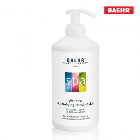 Baehr Wellness SPA Anti-Aging Handmaske pretnovecošanās roku maska 500ml