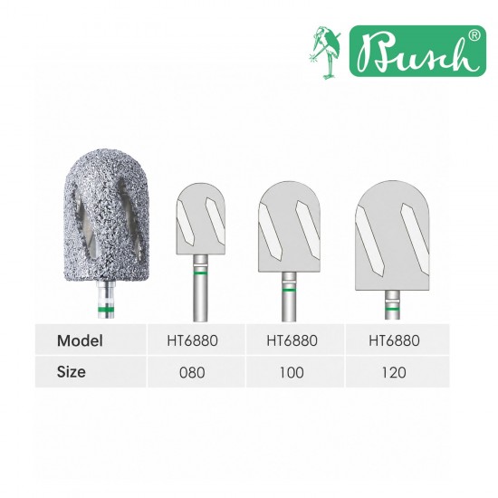 Busch hibrīda slīpēšanas frēze HT6880 080