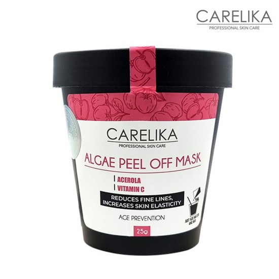 Carelika Algae Peel Off Mask Acerola aļģu pulvera maska ar acerolas ķirsi 25g