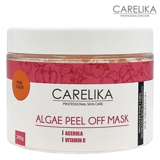 Carelika Algae Peel Off Mask Acerola aļģu pulvera maska ar acerolas ķirsi 200g