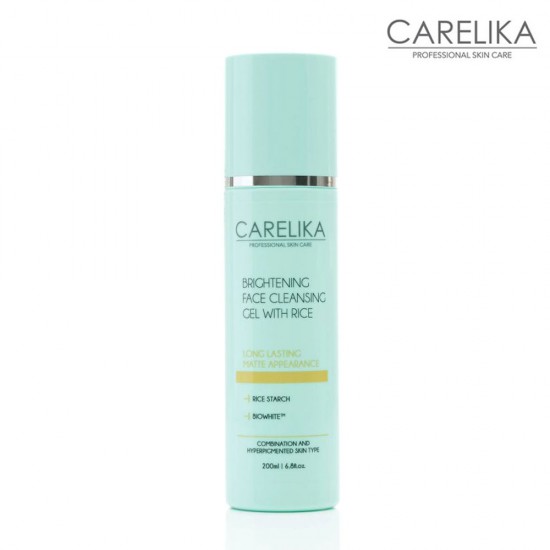 Carelika Brightening Face Clenasing Gel with Rise maigs ādu attīrošs gēls 200ml