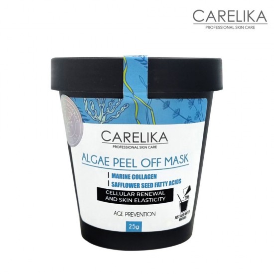 Carelika Algae Peel Off Mask Marine Collagen aļģu pulvera maska ar jūras kolagēnu 25g