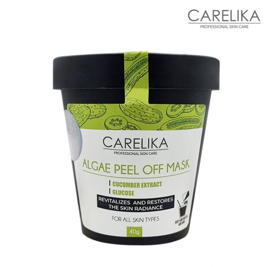 Carelika Algae Peel Off Mask Cucumber aļģu pulvera maska ar gurķi un glikozi 40g