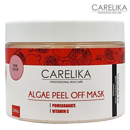 Carelika Algae Peel Off Mask Pomegranate aļģu pulvera maska ar granātābola ekstraktu 200g