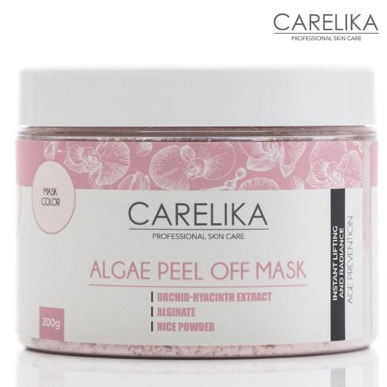 Carelika Algae Peel Off Mask Orchid-Hyacinth Extract aļģu pulvera maska nobriedušai ādai 200g