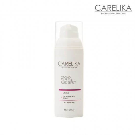 Carelika Orchid Stem Cell Fluid Serum ādu atjaunojošs pretnovecošanās serums 50ml