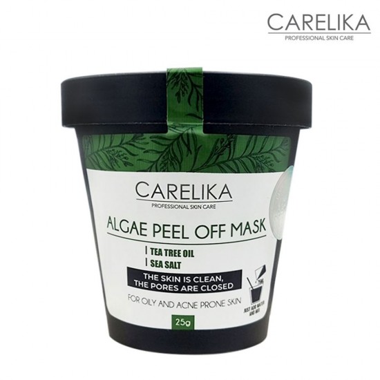 Carelika Algae Peel Off Mask Tea Tree Oil aļģu pulvera maska ar tējas koka eļļu 25g