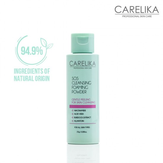 Carelika SOS Cleansing Powder attīrošs pūderis-putas sejai 25g