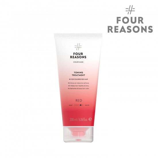 Four Reasons tonējoša matu maska Red 200ml