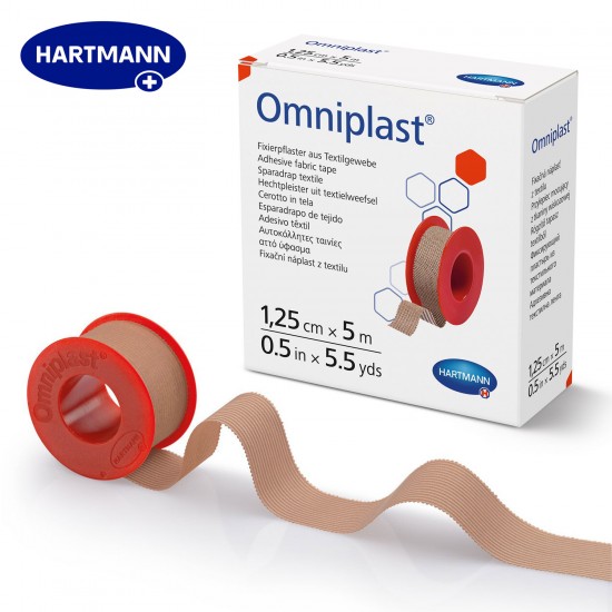 Hartmann Omniplast fiksācijas plāksteris 1.25cm x 5m