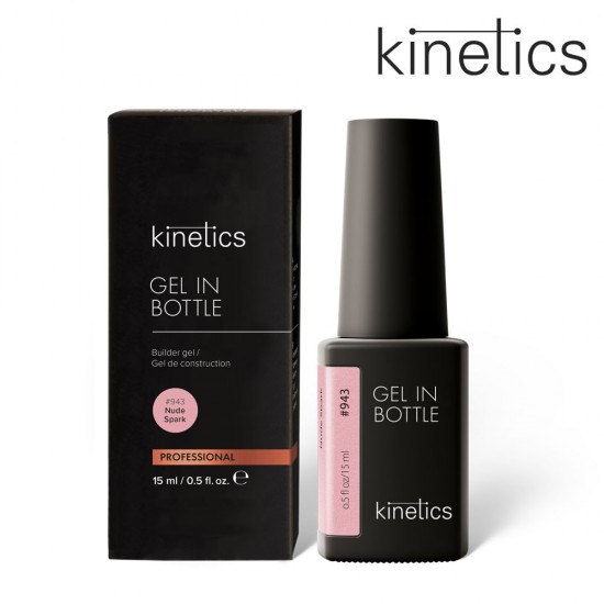 Kinetics Gel in Bottle Builder Gel #943 Nude Spark 15ml
