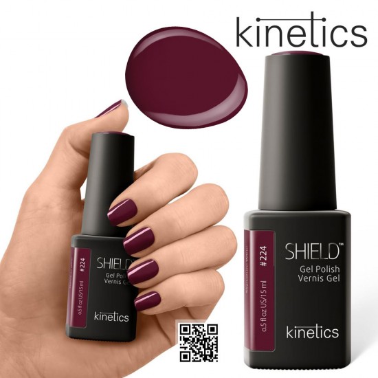 Kinetics Shield Gel Polish 15ml #224 Signature Wine