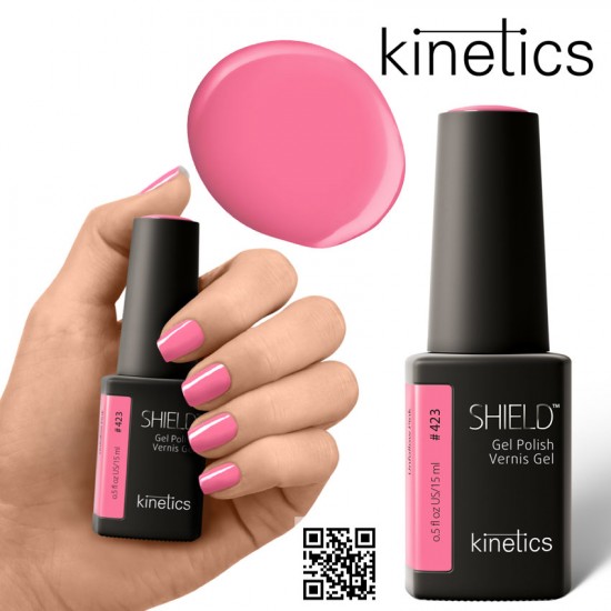 Kinetics Shield Gel Polish 15ml Unfollow Pink #423