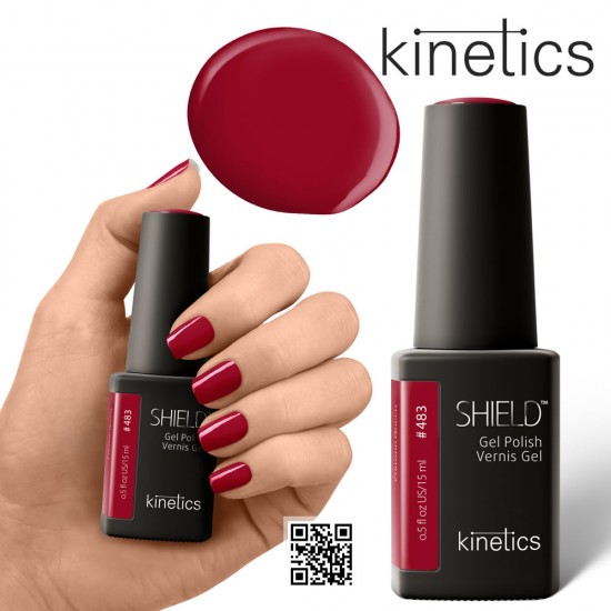 Kinetics Shield Gel Polish 15ml #483 Crimson Queen