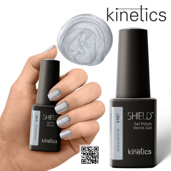Kinetics Shield Gel Polish 15ml #487 Silver Lining