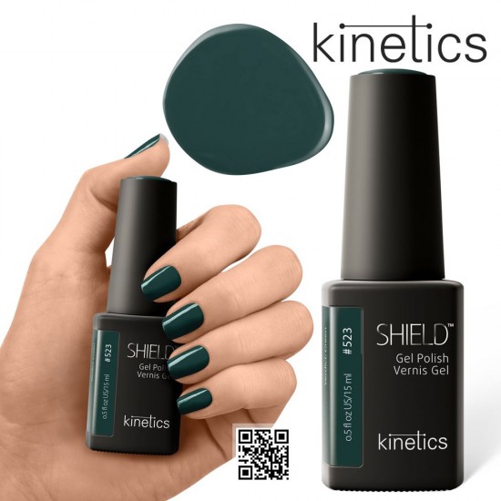 Kinetics Shield Gel Polish 15ml #523 Verdict Green