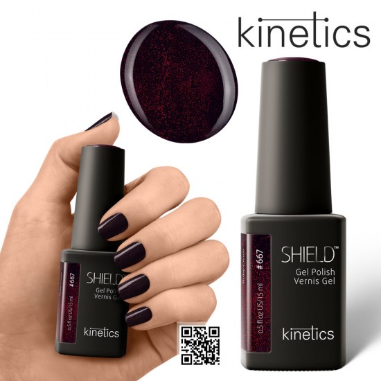 Kinetics Shield Gel Polish 15ml #667 Ruby Crush