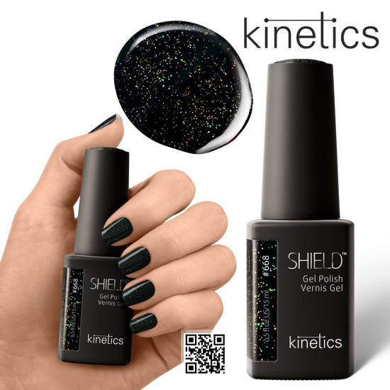 Kinetics Shield Gel Polish 15ml #668 Onyx