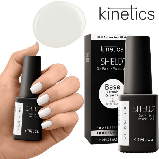 Kinetics Shield Ceramic Base #910 Milky White Silver 15ml