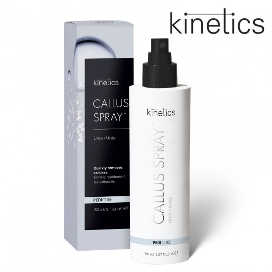 Kinetics Pedicure Callus Spray ātri noņem ādas sabiezējumus.150ml