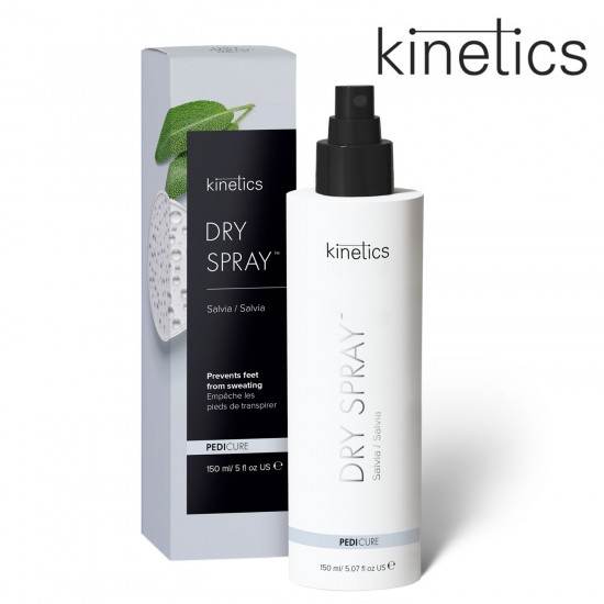 Kinetics Pedicure Dry Spray pasargā pēdas pret svīšanu 150ml