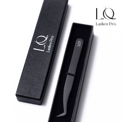 LO Lashes Pro LO1 Black Sensation skropstu pincete 1cm