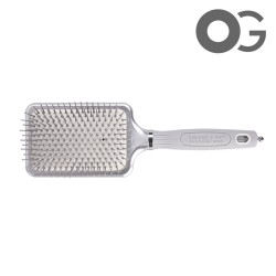 Olivia Garden Expert Care Rectangular Nylon Bristles Silver L matu birste ar turmalīna jonu tehnoloģiju Olivia Garden Expert Care Rectangular Nylon Bristles Silver L matu birste ar turmalīna jonu tehnoloģiju
