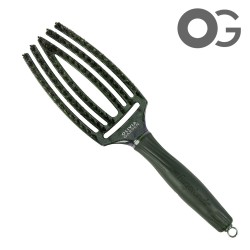 Olivia Garden Fingerbrush Care Iconic Green Emerald matu birste vidējā Olivia Garden Fingerbrush Care Iconic Green Emerald matu birste vidējā