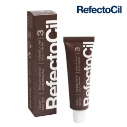 RefectoCil 3 Natural Brown brūna krāsa skropstām un uzacīm 15ml