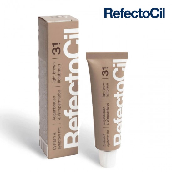 RefectoCil 3.1 Light Brown gaiši brūna krāsa skropstām un uzacīm 15ml