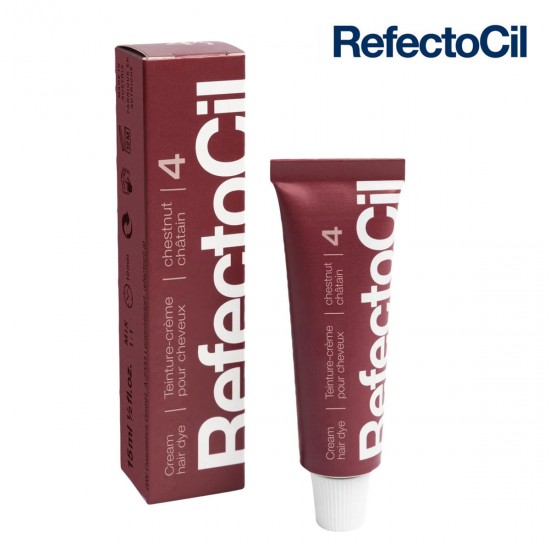 RefectoCil 4 Chestnut kastāņu krāsa skropstām un uzacīm 15ml