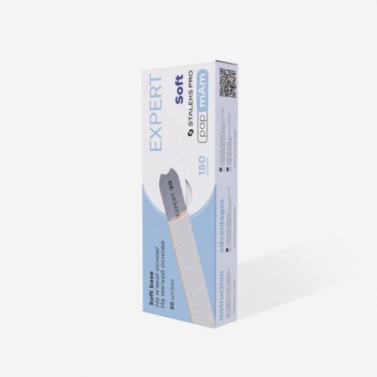 Staleks Pro Expert PapmAm DFCE-20-180/25W baltas vienreizlietojamās nomaināmās vīles ar mīkstu porolona slāni 180 grit 25gb