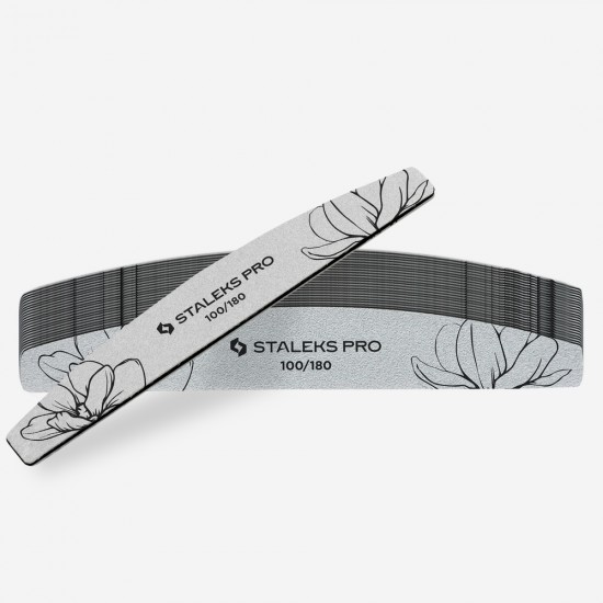 Staleks Pro Expert NFB-40-100/180-25 pusmēness formas minerālu nagu vīles 100/180 griti 25gb