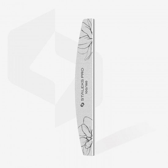 Staleks Pro Expert NFE-40-100/180 pusmēness formas minerālu nagu vīles 100/180 1gb