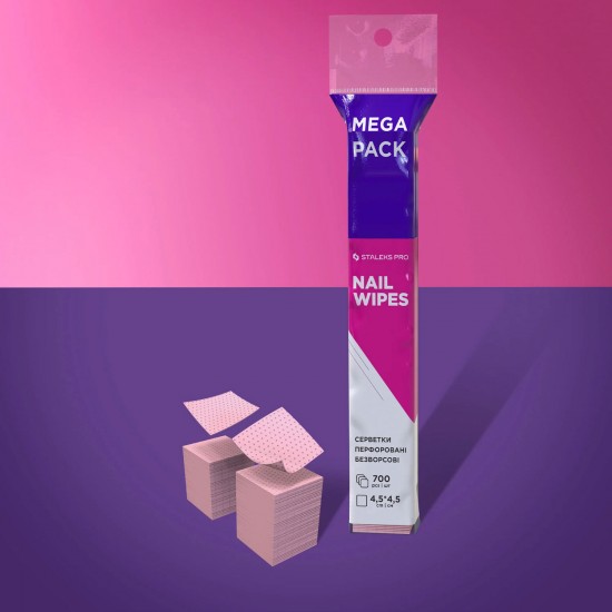 Staleks Pro Expert WE-700 bezplūksnu perforētas salvetes 4.5 x 4.5 cm 700gb