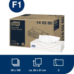 Tork F1 Extra Soft kosmētiskās salvetes 100gab. Tork F1 Extra Soft kosmētiskās salvetes 100gab.