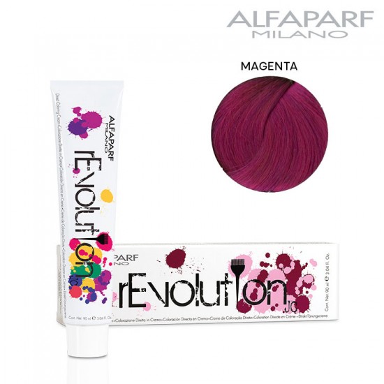 AlfaParf rEvolution Originals Magenta tiešās iedarbības matu krāsa fuksijā 90ml